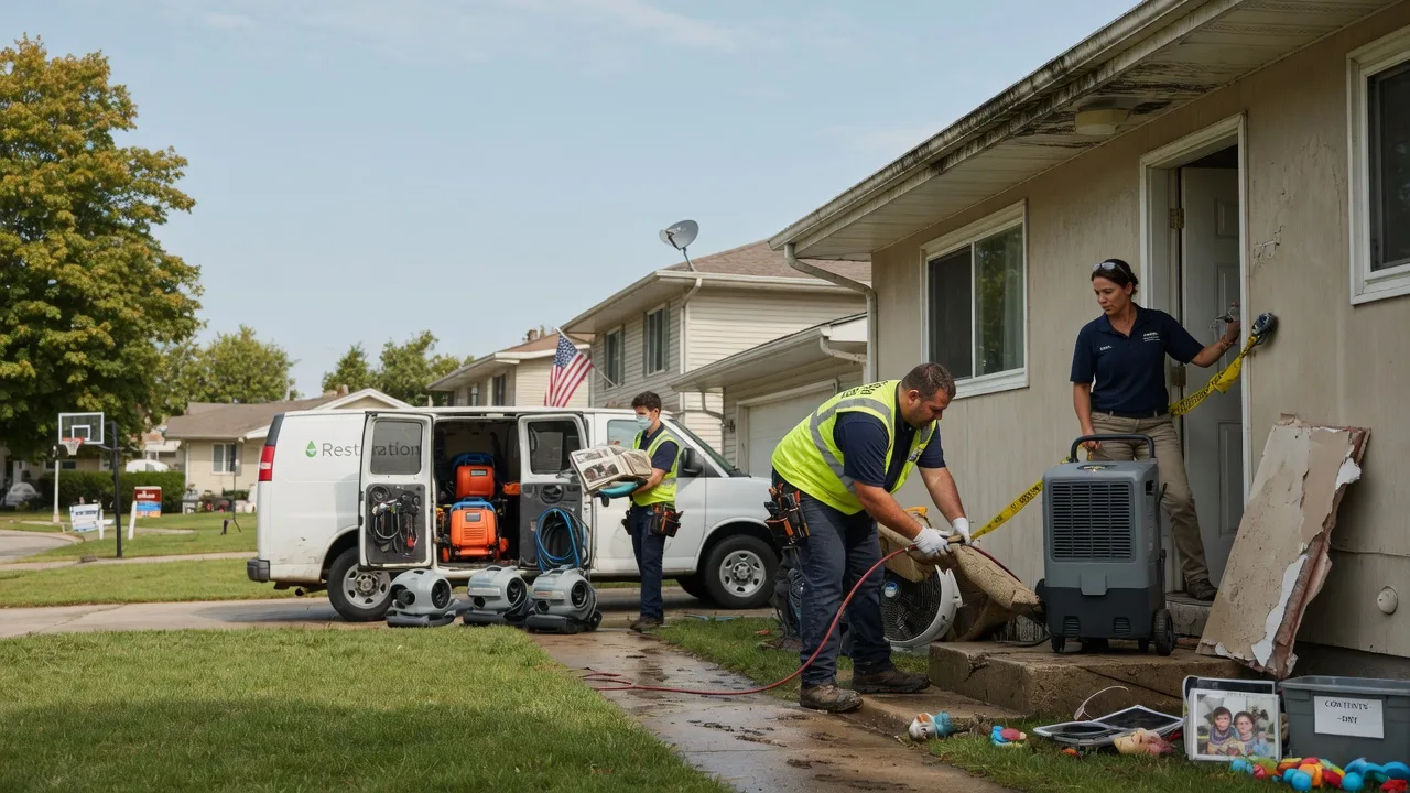 Water Damage Restoration in Riverton, IL near me